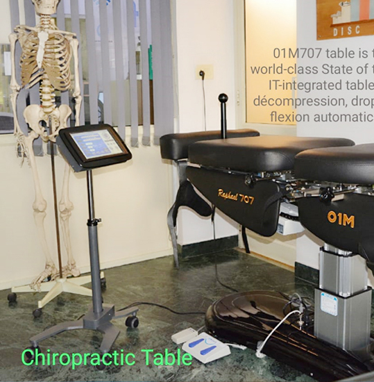 Chiropractic Table Physiotherapy Treatment in Noida
